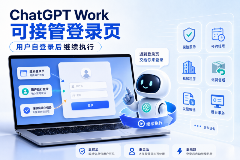 ChatGPT Work 新增网页登录能力:可由用户自行登录账号-指挥使社区 - 真实线索、热点议题与深度观察