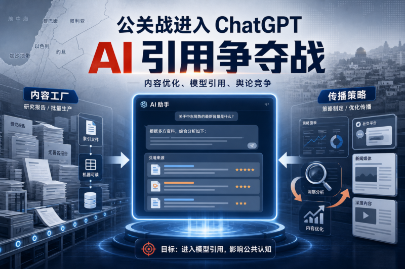 公关战进入 ChatGPT:以色列资助“智库”被指批量争夺 AI 引用-指挥使社区 - 真实线索、热点议题与深度观察