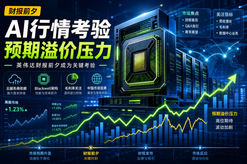 英伟达财报前夕成 AI 行情关键考验,公司面临明显“预期溢价”压力-指挥使社区 - 真实线索、热点议题与深度观察