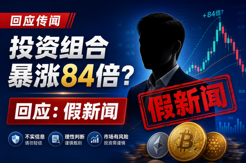 麻吉回应“投资组合暴涨84倍”传闻:假新闻-指挥使社区 - 真实线索、热点议题与深度观察