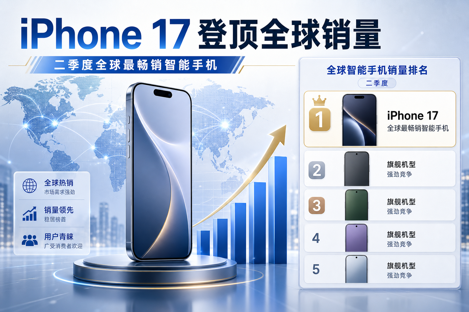 iPhone 17 成为二季度全球最畅销智能手机