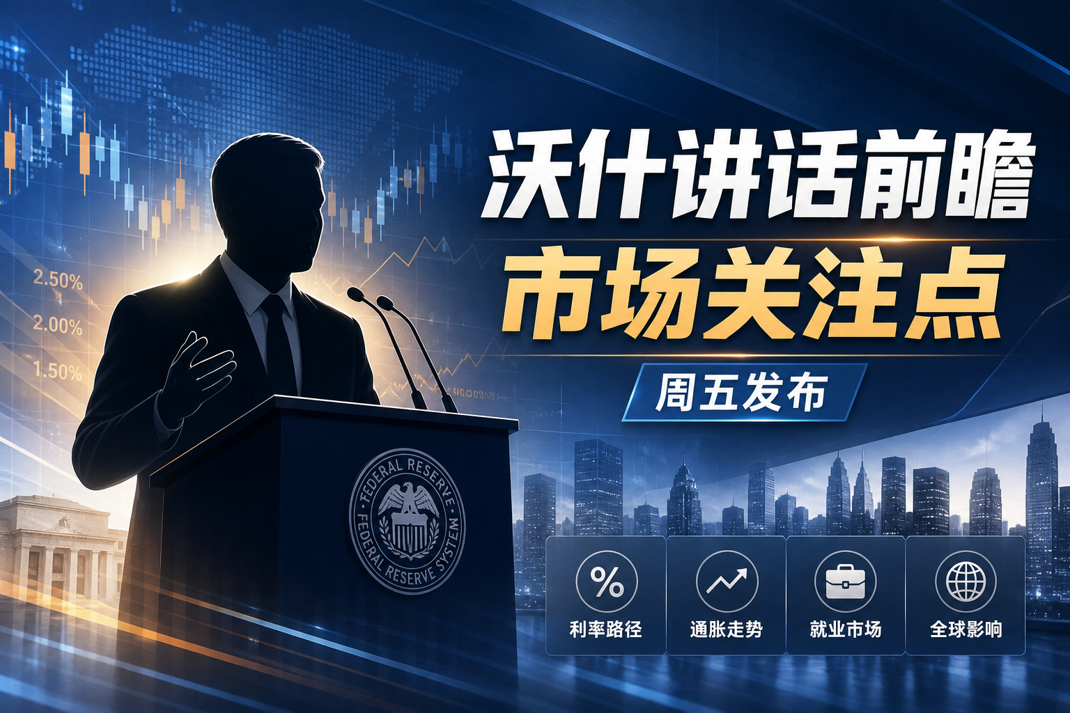 沃什周五讲话前瞻：市场重点关注什么