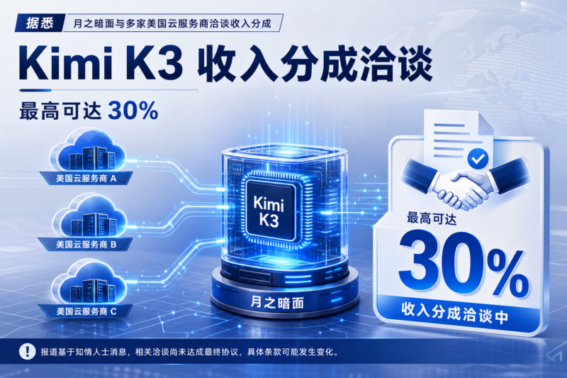 月之暗面据悉洽谈 Kimi K3 收入分成,最高可达 30%-指挥使社区 - 真实线索、热点议题与深度观察