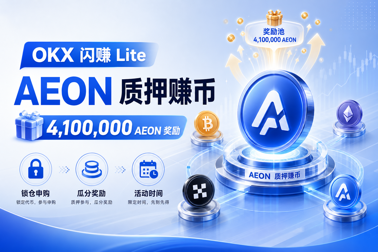 OKX 闪赚 Lite 上线 AEON「质押赚币」