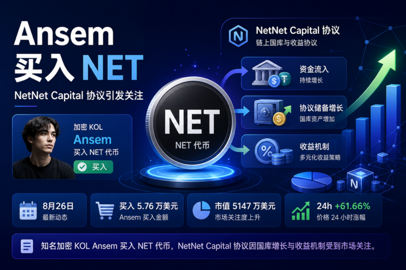 Ansem 投入 5.76 万美元买入 NetNet Capital 代币-指挥使社区 - 真实线索、热点议题与深度观察