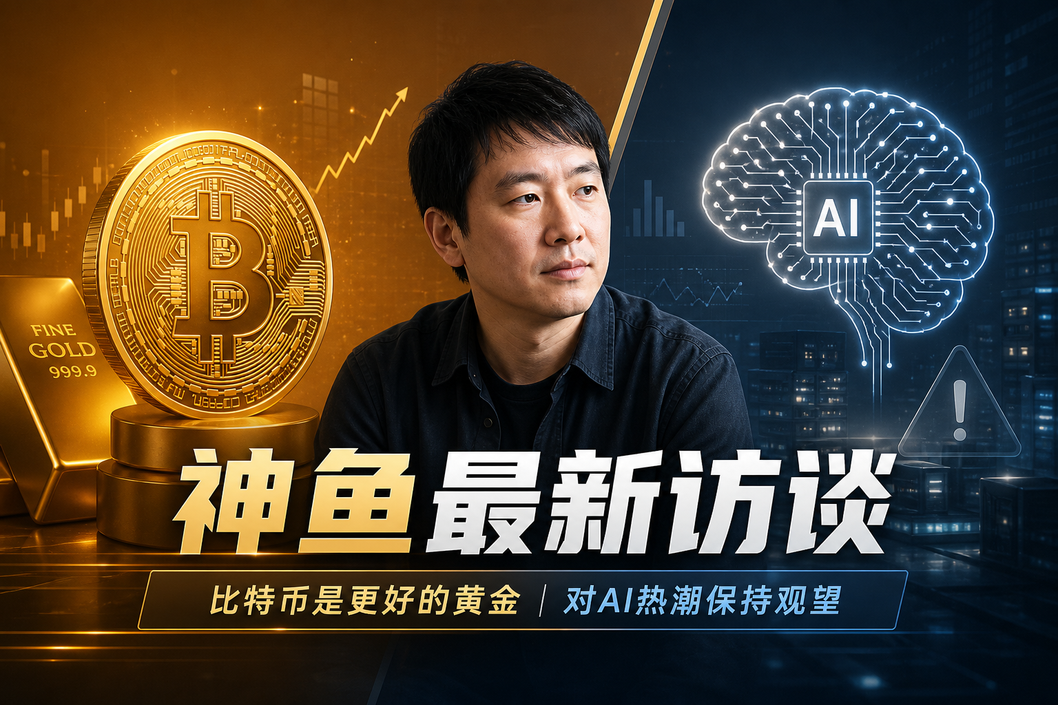 神鱼最新访谈：比特币是更好的黄金，对AI热潮保持观望