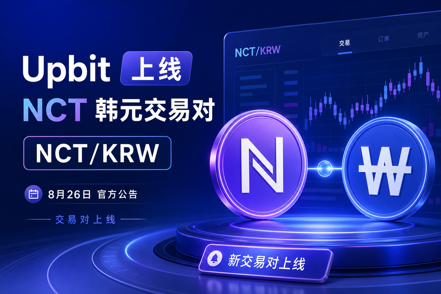 Upbit 将上线 NCT 韩元交易对