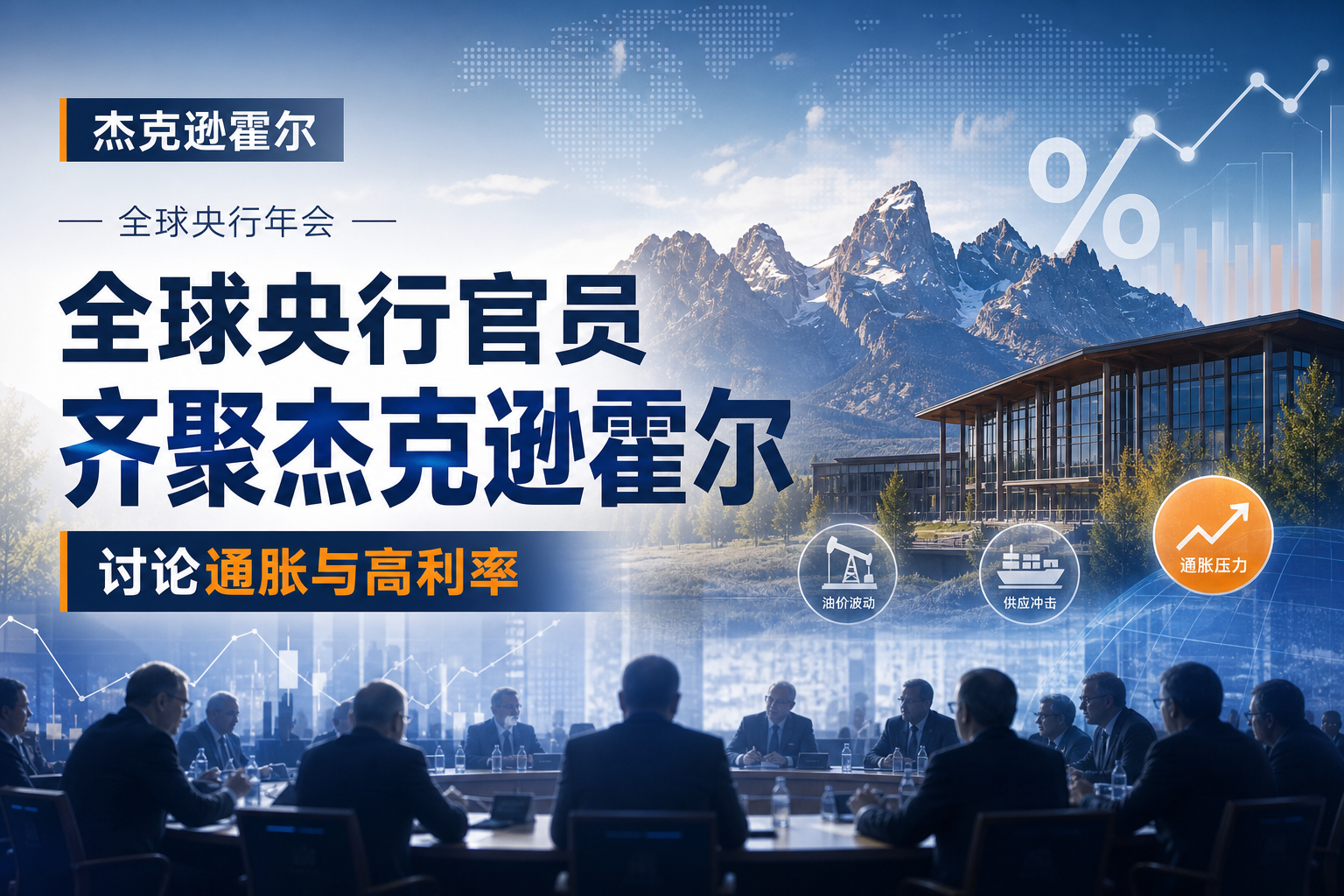 全球央行官员将齐聚杰克逊霍尔，通胀与高利率料成核心议题