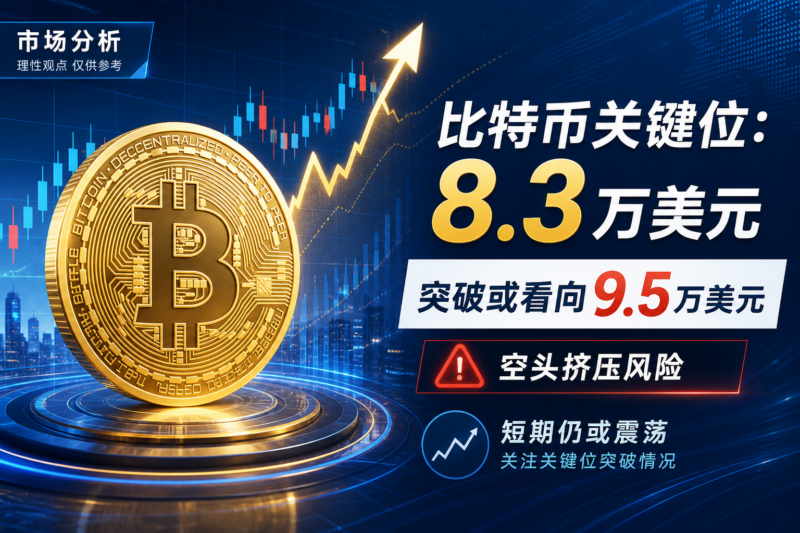 知名交易员:比特币若突破 8.3 万美元,或触发空头挤压涨至 9.5 万美元-指挥使社区 - 真实线索、热点议题与深度观察