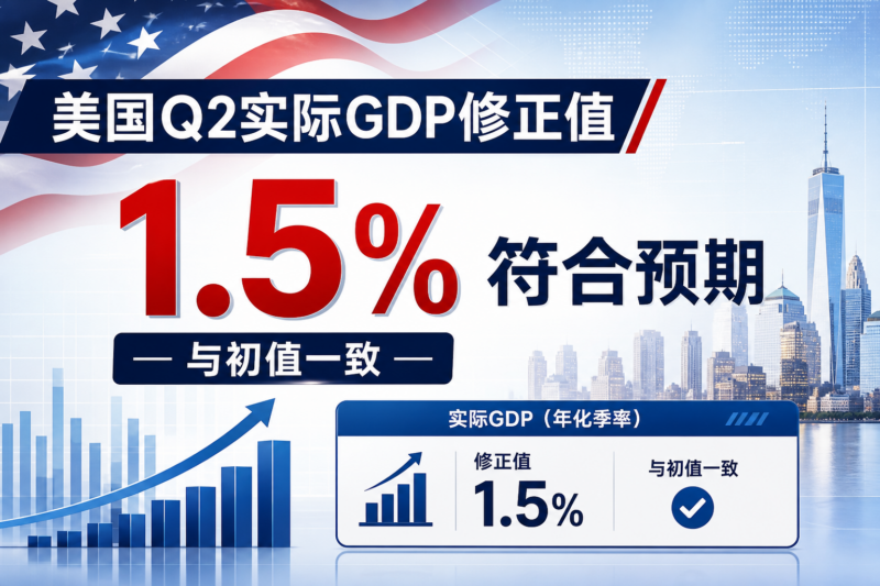 美国第二季度实际 GDP 修正值符合预期-指挥使社区 - 真实线索、热点议题与深度观察