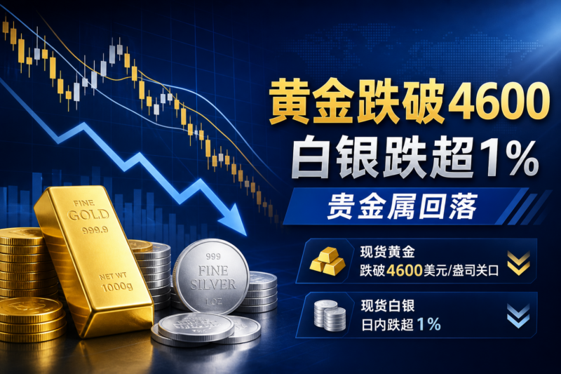 现货黄金跌破 4600 美元/盎司关口-指挥使社区 - 真实线索、热点议题与深度观察
