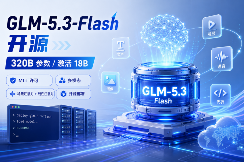 GLM-5.3-Flash 正式开源：320B 参数，每次激活 18B-指挥使社区 - 真实线索、热点议题与深度观察