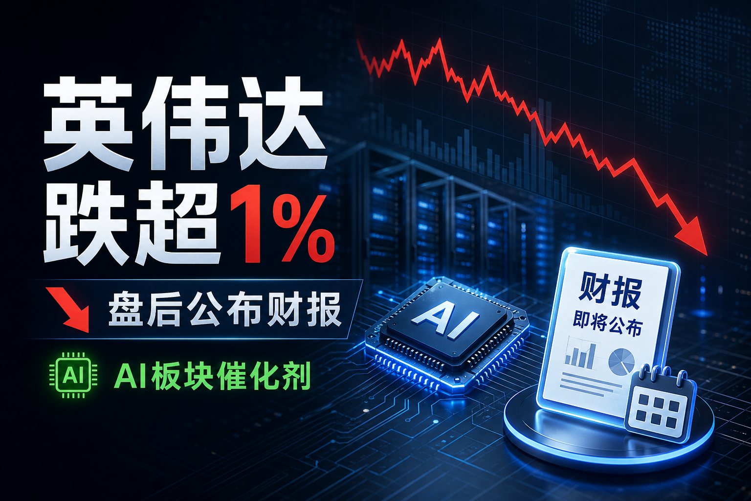 英伟达跌超1%,美股盘后将公布财报