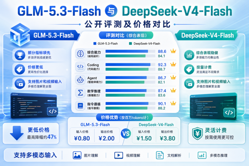 GLM-5.3-Flash 与 DeepSeek-V4-Flash 公开评测及价格对比-指挥使社区 - 真实线索、热点议题与深度观察