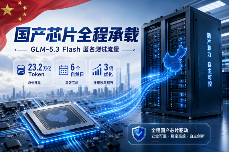 GLM-5.3 Flash 匿名测试流量由国产芯片全程承载-指挥使社区 - 真实线索、热点议题与深度观察