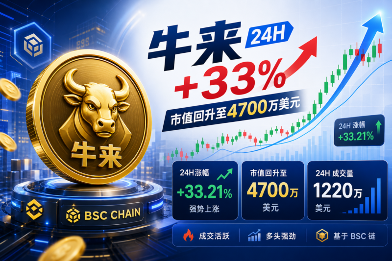Meme 币「牛来」24 小时涨超 33%,市值回升至 4700 万美元-指挥使社区 - 真实线索、热点议题与深度观察