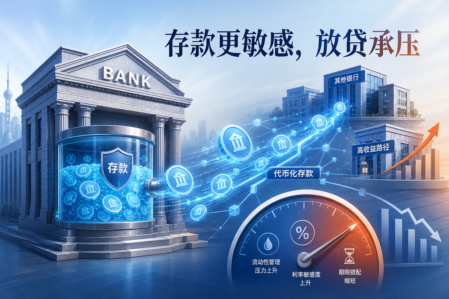 达拉斯联储:代币化存款或削弱银行放贷能力