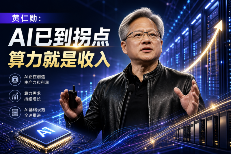 黄仁勋:AI 已到拐点,算力就是收入-指挥使社区 - 真实线索、热点议题与深度观察