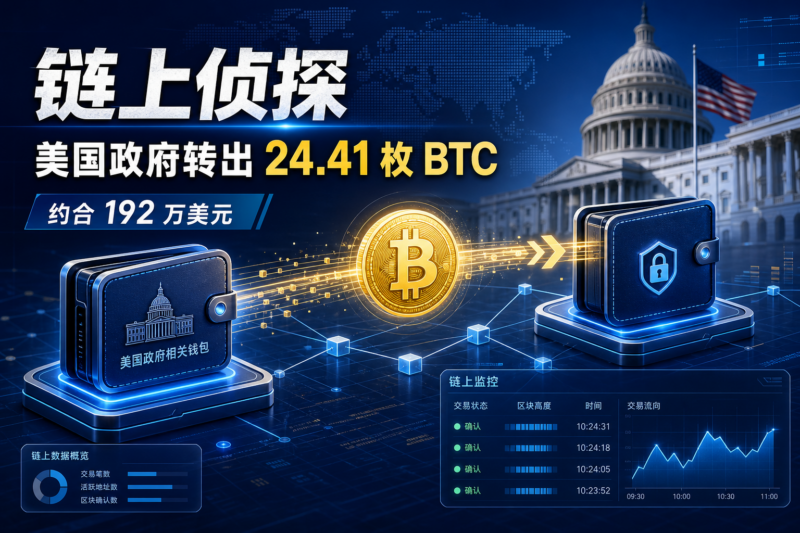 链上侦探|美国政府转出 24.41 枚 BTC,约合 192 万美元-指挥使社区 - 真实线索、热点议题与深度观察