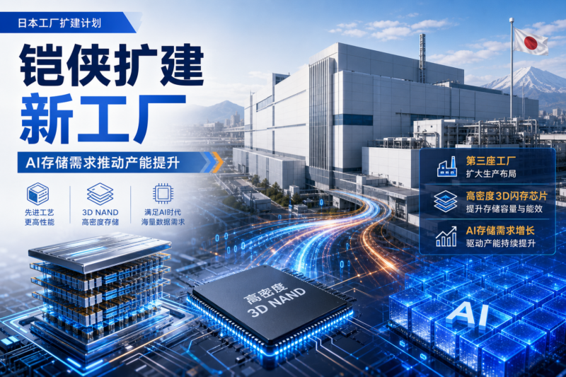 铠侠拟在日本新建芯片工厂,以满足人工智能存储需求-指挥使社区 - 真实线索、热点议题与深度观察