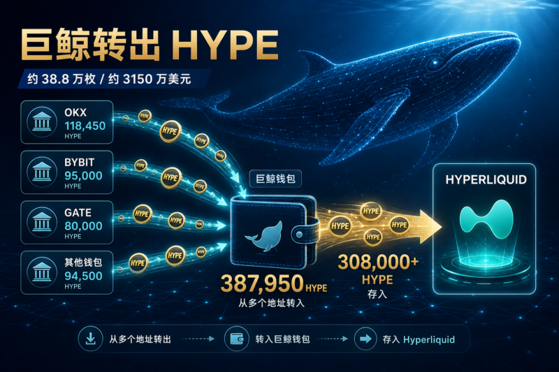 某巨鲸一日内转出约 38.8 万枚 HYPE-指挥使社区 - 真实线索、热点议题与深度观察