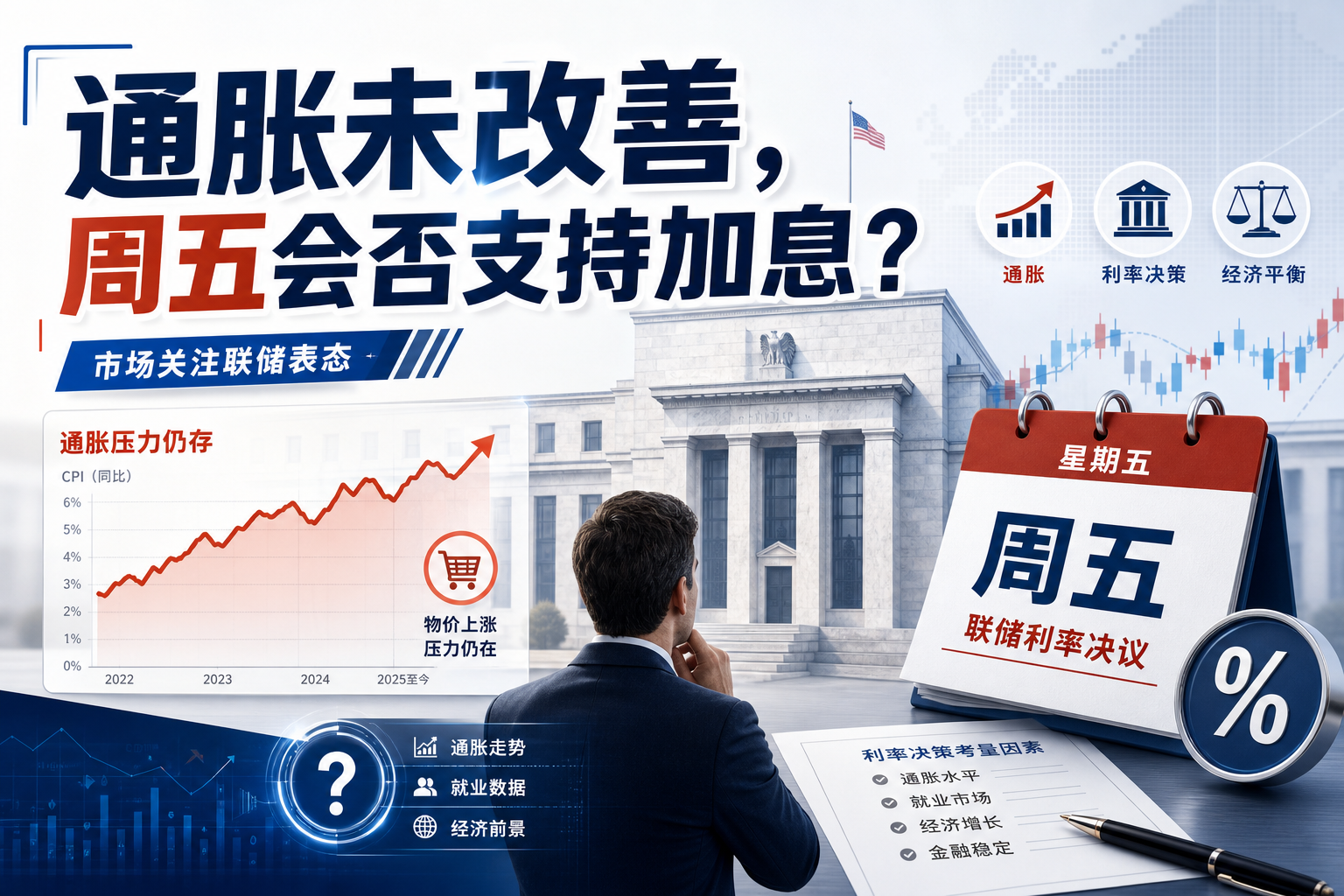 通胀没有好转，周五沃什会支持加息吗？