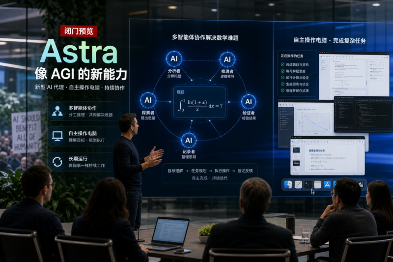 奥特曼闭门展示 Astra:将「真正发明新东西」,「非常像 AGI」-指挥使社区 - 真实线索、热点议题与深度观察