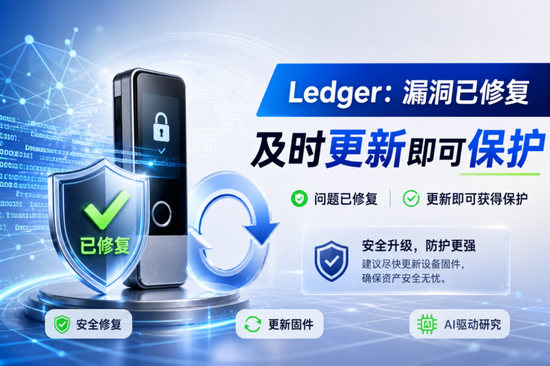 Ledger CTO回应“漏洞”FUD:问题已修复,用户更新即可获得保护-指挥使社区 - 真实线索、热点议题与深度观察