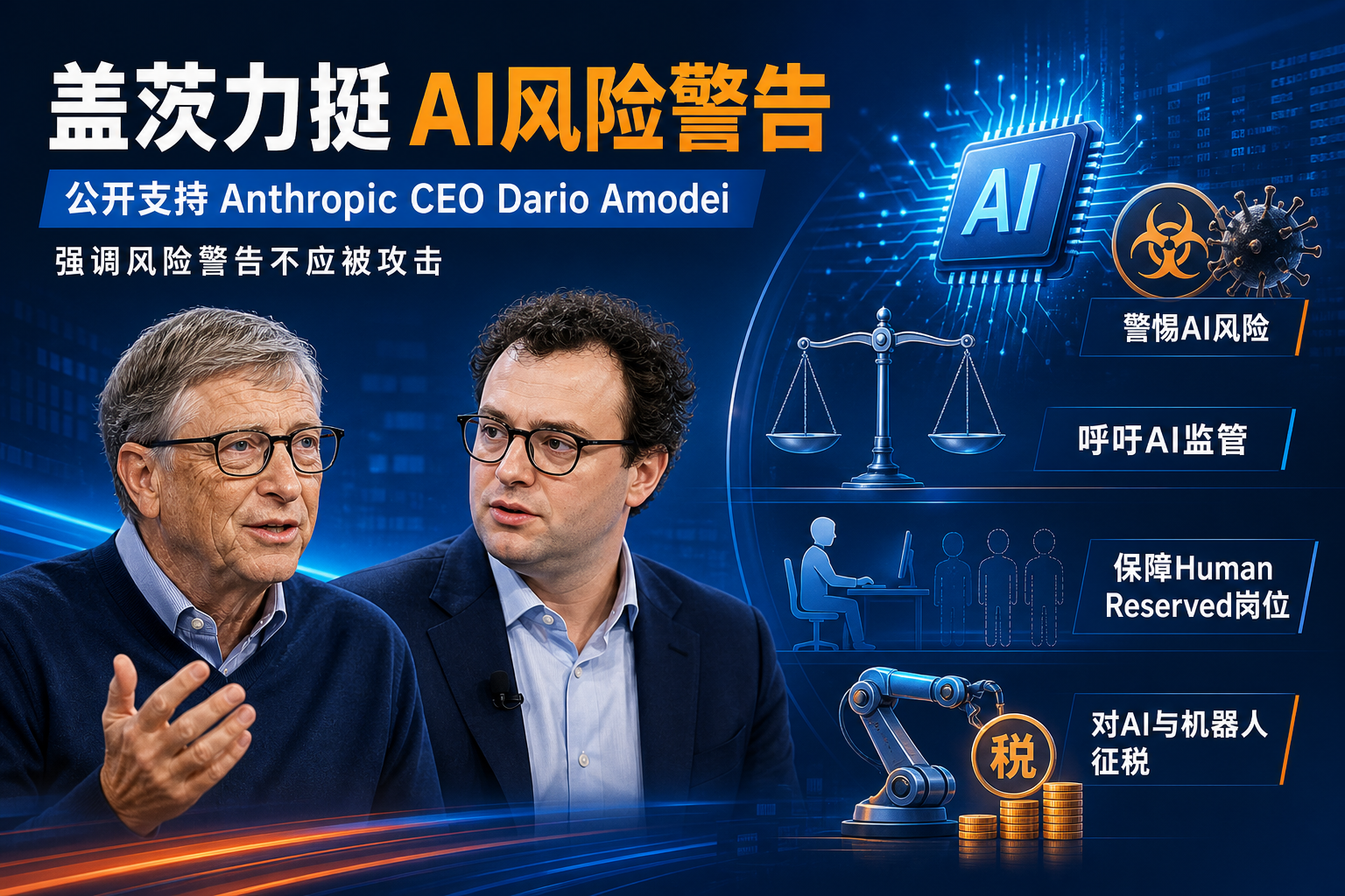 盖茨公开力挺 Dario Amodei：风险警告不应被攻击