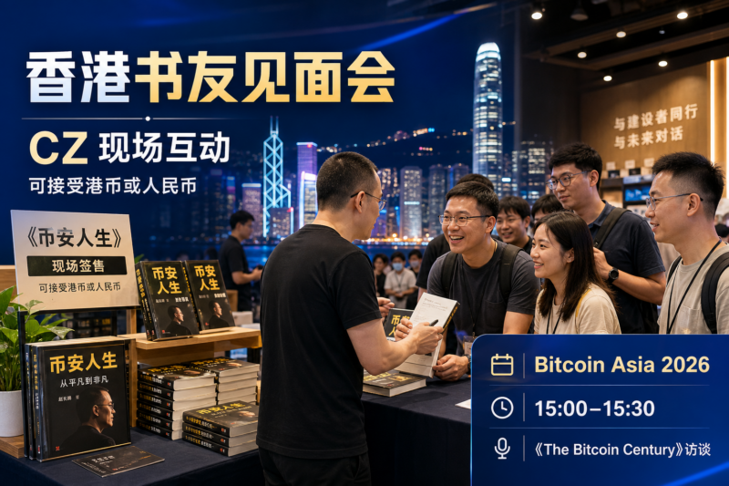 CZ 亲临香港《币安人生》书友见面会-指挥使社区 - 真实线索、热点议题与深度观察