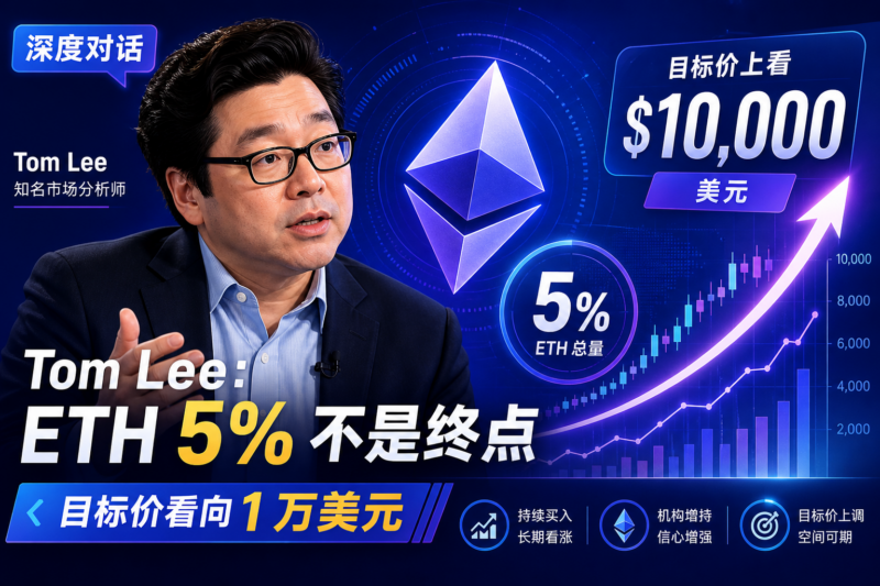 对话 Tom Lee：买到 ETH 总量的 5% 不是终点，目标价上看 1 万美元-指挥使社区 - 真实线索、热点议题与深度观察