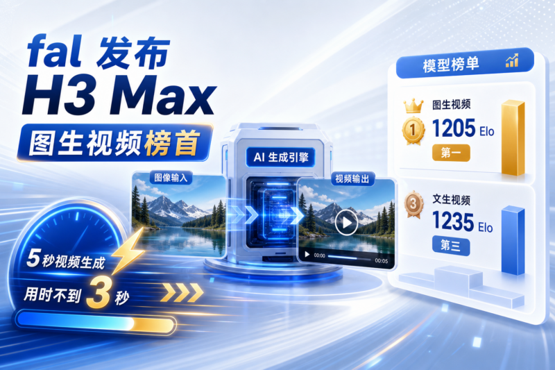fal 发布 H3 Max：图生视频榜单居首，5 秒视频生成不到 3 秒-指挥使社区 - 真实线索、热点议题与深度观察