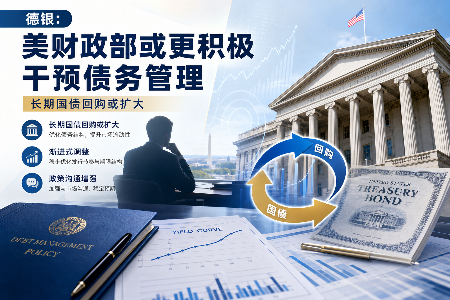 德银：美国财政部或在债务管理方面采取更积极干预措施