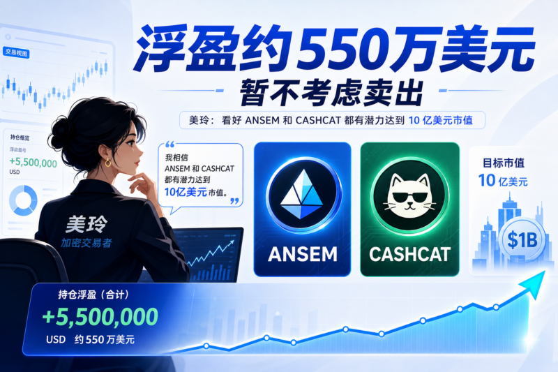 交易员美玲:CASHCAT 与 ANSEM 合计浮盈 550 万美元,暂不考虑卖出-指挥使社区 - 真实线索、热点议题与深度观察