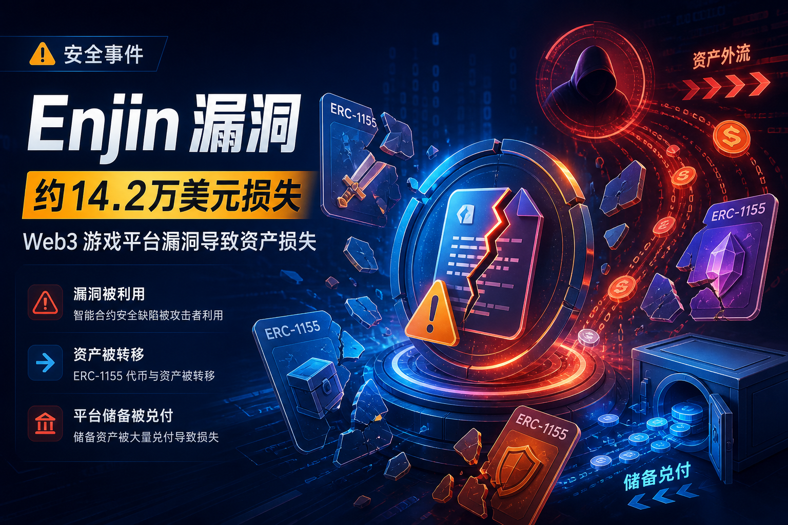 Defimon：Enjin 漏洞导致约 14.2 万美元损失