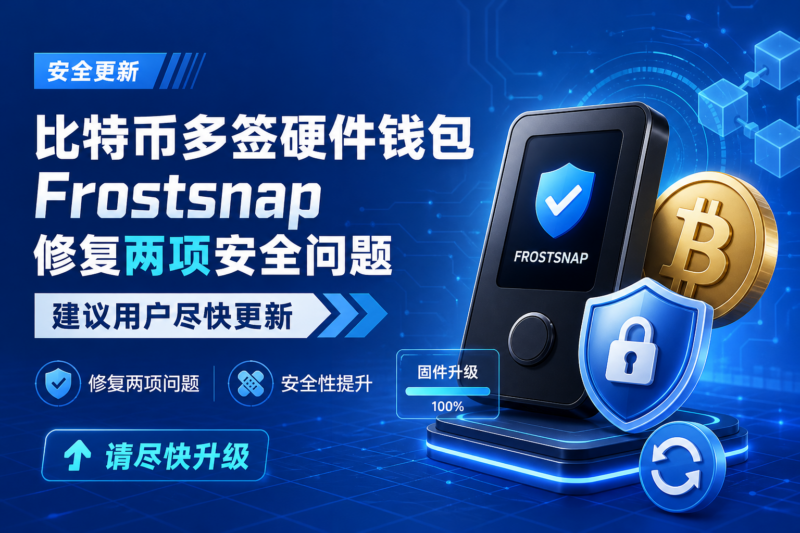 比特币多签硬件钱包 Frostsnap 修复两项安全问题,建议用户尽快更新-指挥使社区 - 真实线索、热点议题与深度观察