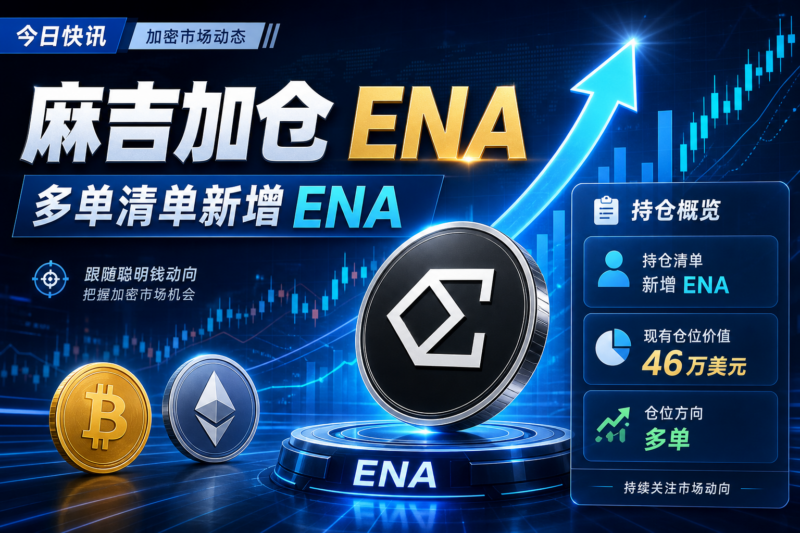 “麻吉”做多清单新增 ENA,已建仓价值 46 万美元多单-指挥使社区 - 真实线索、热点议题与深度观察