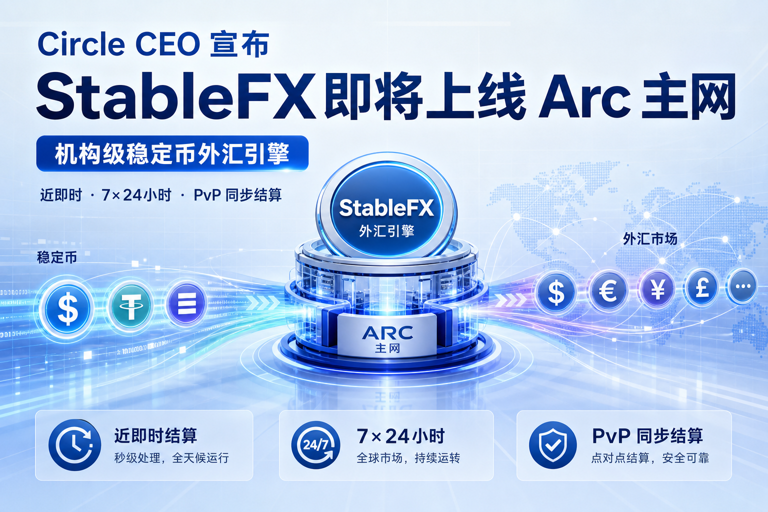 Circle CEO:稳定币外汇引擎 StableFX 即将在 Arc 主网上线