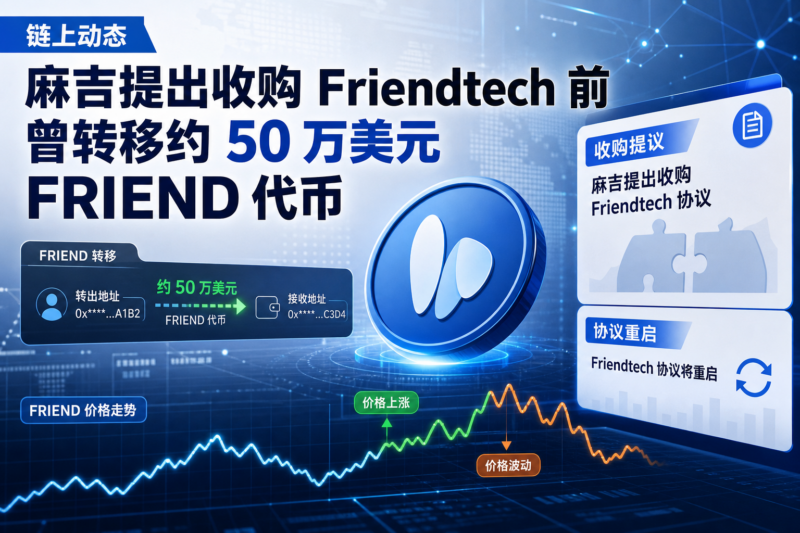 麻吉提出收购 Friendtech 前曾转移约 50 万美元 FRIEND 代币-指挥使社区 - 真实线索、热点议题与深度观察
