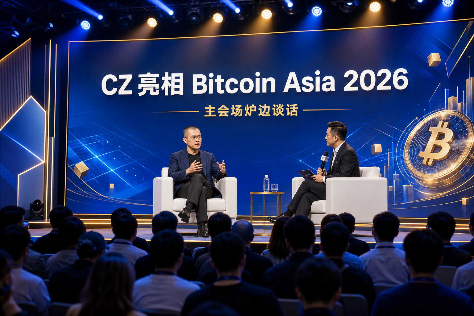 Binance 创始人 CZ 亮相 Bitcoin Asia 2026 大会