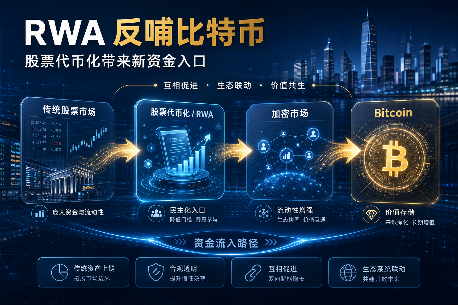 CZ:RWA 的发展终将反哺比特币,吸引美股资金进入加密市场