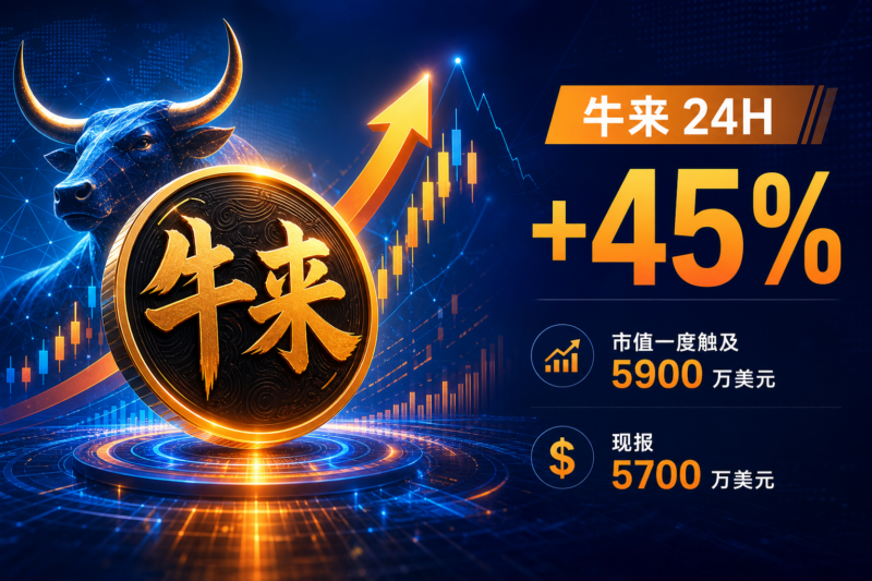 BSC 中文 Meme 币「牛来」日内涨幅 45%，市值一度触及 5900 万美元-指挥使社区 - 真实线索、热点议题与深度观察