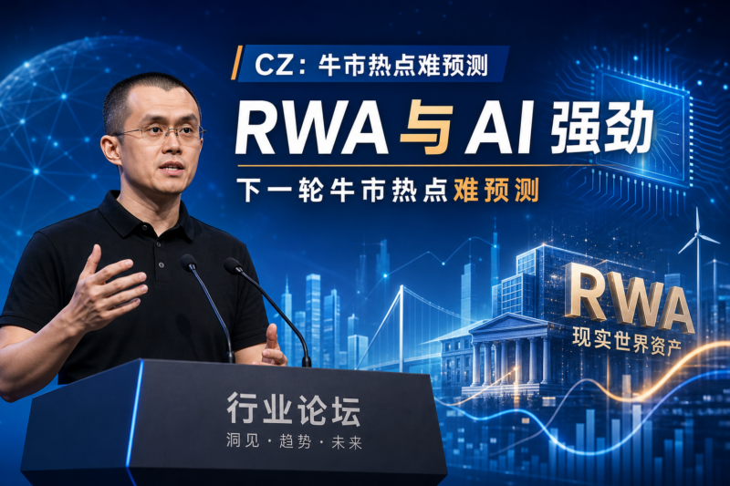 CZ:无法预测下轮牛市热点,RWA 和 AI 都非常强劲-指挥使社区 - 真实线索、热点议题与深度观察