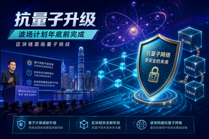 Justin Sun:比特币达成抗量子共识需要较长时间,波场计划年底前升级为抗量子网络-指挥使社区 - 真实线索、热点议题与深度观察
