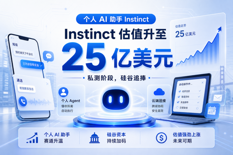 个人 AI 助手 Instinct 私测阶段估值达 25 亿美元-指挥使社区 - 真实线索、热点议题与深度观察