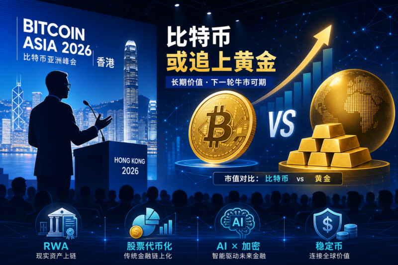 CZ 在 Bitcoin Asia 2026:比特币市值下轮牛市或追上黄金-指挥使社区 - 真实线索、热点议题与深度观察