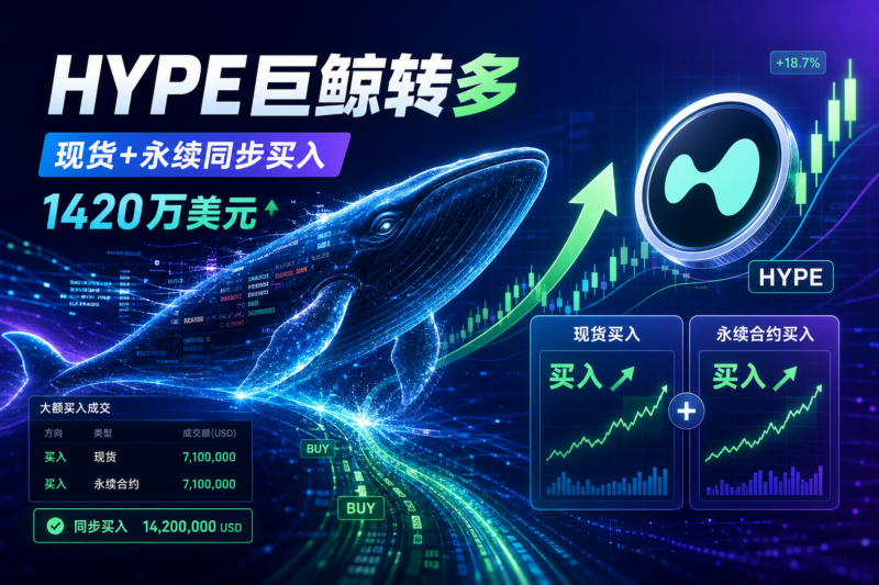 HYPE对冲巨鲸转为单边看涨,现货与永续同步买入1420万美元-指挥使社区 - 真实线索、热点议题与深度观察