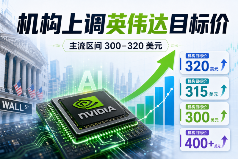 机构上调英伟达目标价,主流区间为300至320美元-指挥使社区 - 真实线索、热点议题与深度观察