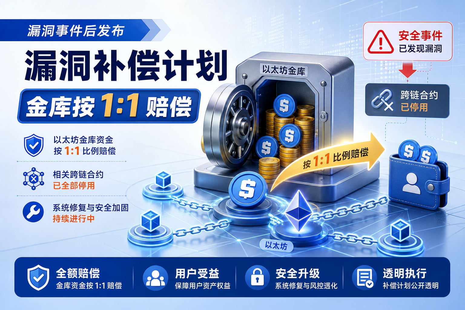 The Sandbox 发布漏洞事件补偿计划，将以金库资金按 1:1 比例赔偿