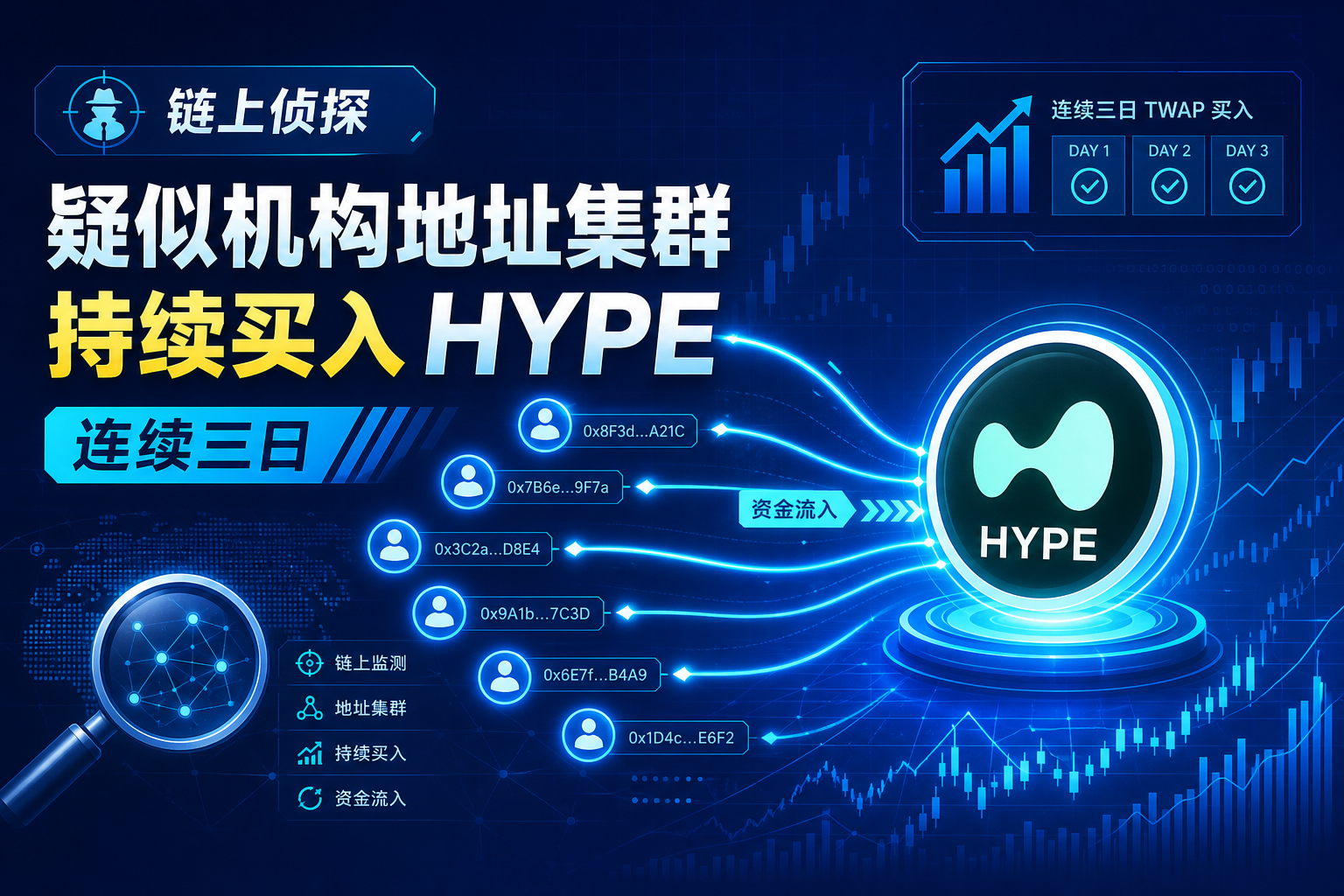 链上侦探:“疑似 a16z 地址集群”连续三日买入 HYPE,5 月以来累计买入约 3.06 亿美元